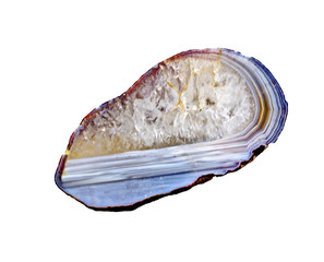 Close up of rock slice