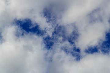 Blue sky and clouds with copy space