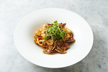 Tomato sauce seafood spaghetti 