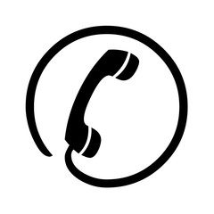 Telephone icon symbol - obrazy, fototapety, plakaty