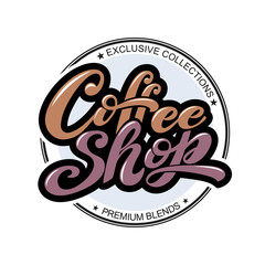 Coffee shop logo. Vector illustration