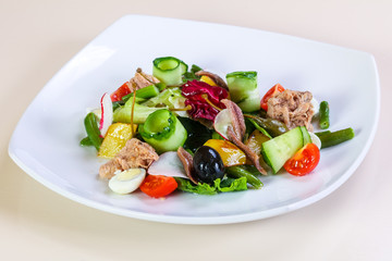 Tuna salad with vegetables