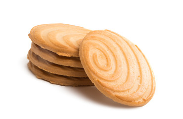 butter biscuits isolated