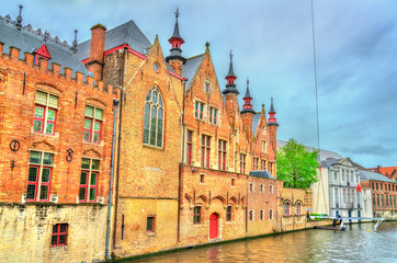 Traditional houses in Bruges, Belgium