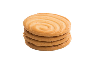 butter biscuits isolated