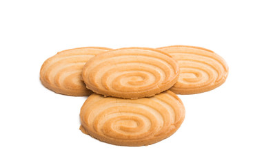 butter biscuits isolated
