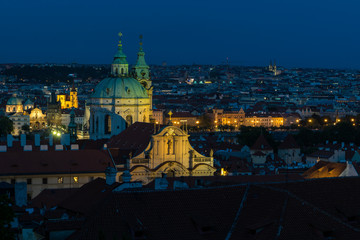Fototapeta na wymiar View on Prague at night