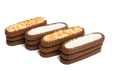 coconut biscuits isolated