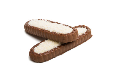 coconut biscuits isolated