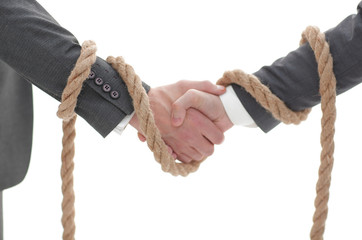 closeup .the associated handshake business partners.