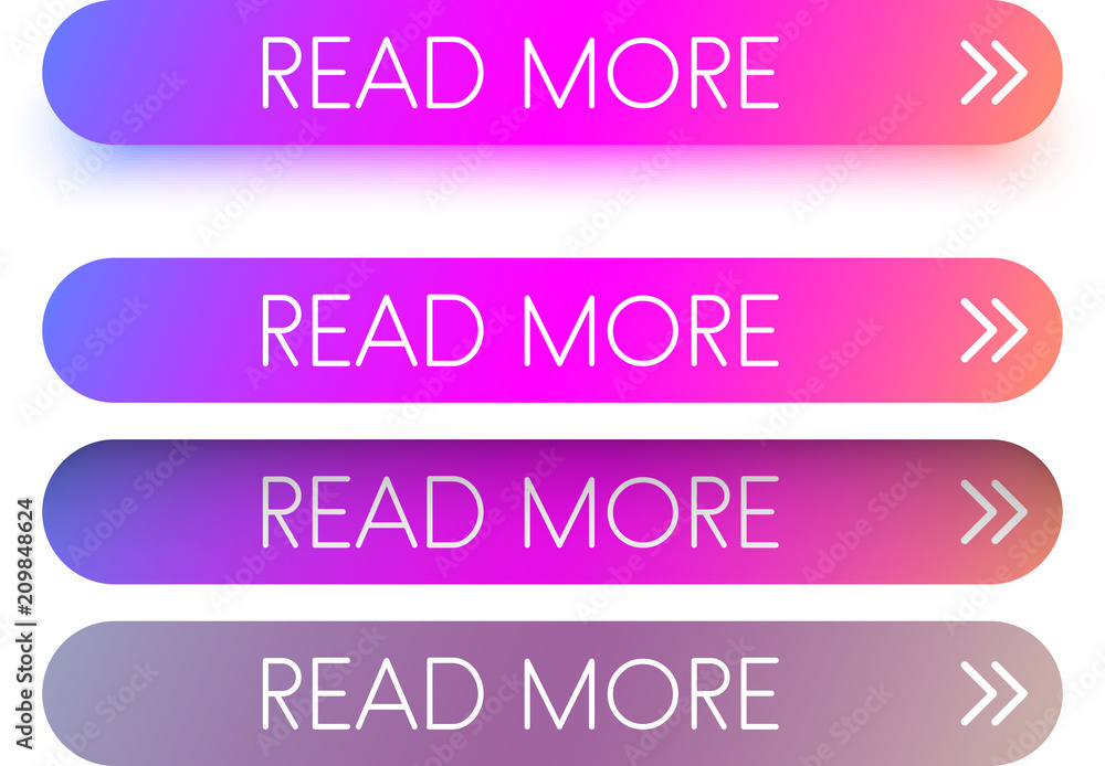 Poster pink spectrum read more web buttons isolated on white.