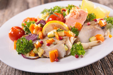 fish and vegetable meal