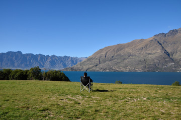 Queenstown , NEW ZEALAND - May 3, 2016: Queenstown in the fall