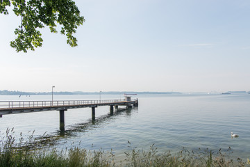 Holzsteg und Fähranleger Kieler Förde