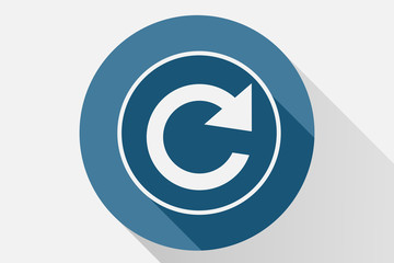 Icono azul de recargar.