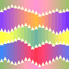 Seamless vector pattern with coloured pencils baby tones for wrapping, craft, textile