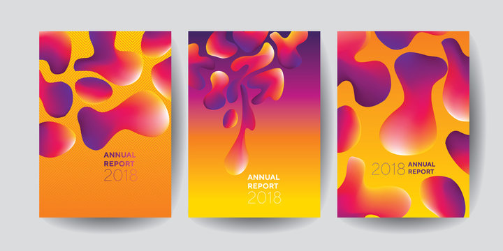 abstract fluid shapes vector design. i