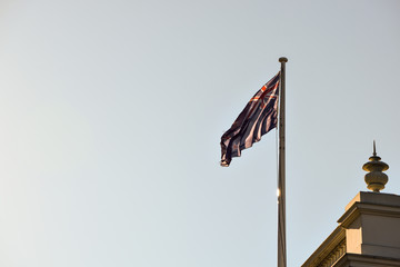 New Zealand flag moving © bebeball