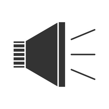Megaphone glyph icon