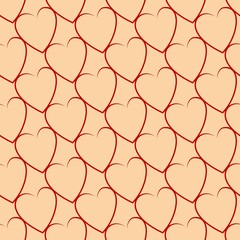 Fototapeta premium Heart seamless pattern