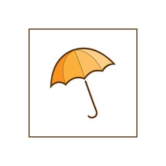 Umbrella in square sign