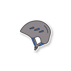 Ski and snowboard helmet patch