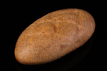 Bread on a dark background.Loaf