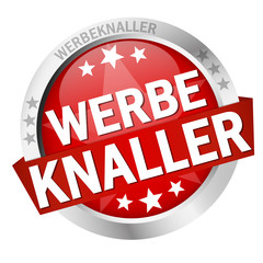 Button with banner Werbeknaller