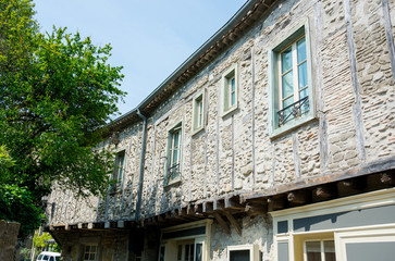 Part of the ancient house of the medieval city of Carcassonne