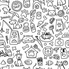 Pet shop background for your design