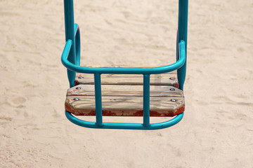 Detail of a swing chair