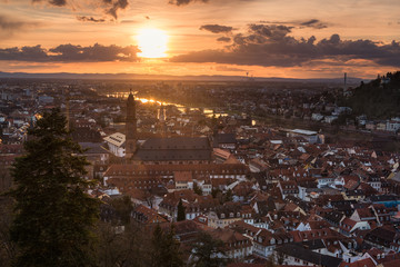 Sunset in Heidelberg