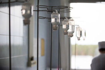 Medical droppers in the hospital