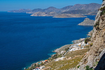 Naklejka na ściany i meble greece kalymnos island aegean sea