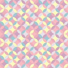 Geometric seamless pastel pattern