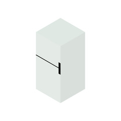 Naklejka premium Refrigerator isometric icon