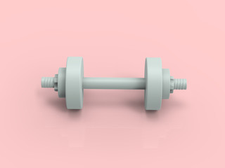 Pump Iron Pastel 3D Render