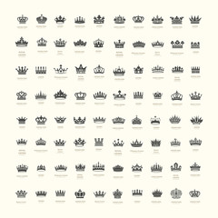 King and queen crowns symbols