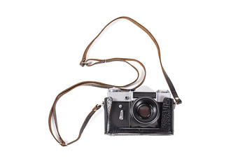 Retro camera isolated