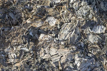 Background of wood ash, ash from burnt firewood.