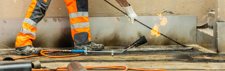 Strassenarbeiter bei der Arbeit