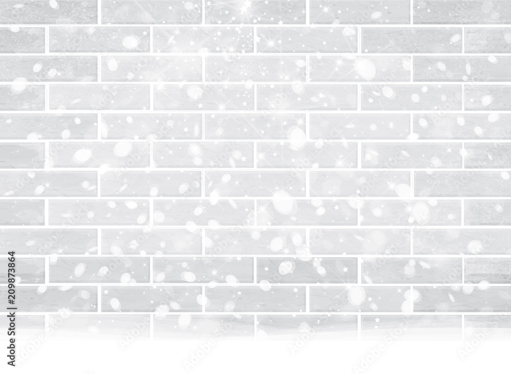 Wall mural Vector   Christmas background, snowy background.