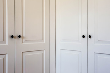 double closet doors interior design modern white close-up