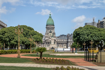 Fototapeta na wymiar Plaza Congreso (Congress Square) - Buenos Aires, Argentina