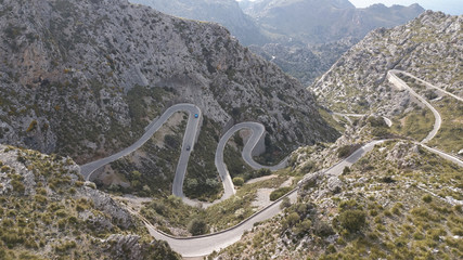 coastal road with many curves