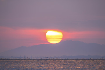  Morning light before the rain falls at sea