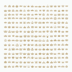 King and queen crowns symbols 