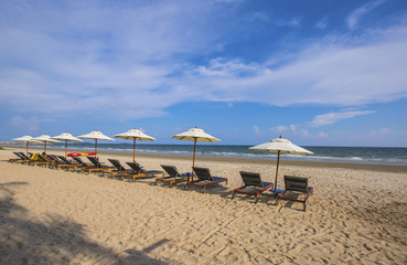 Beautiful beach and blue sky.