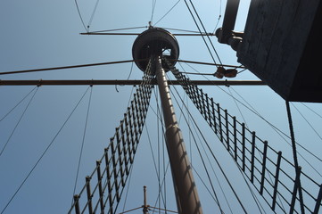 Obraz premium A replica of a Portuguese Pirate ship