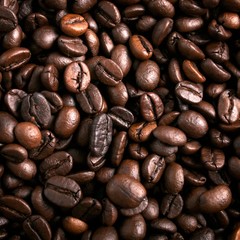 Coffee bean close up background